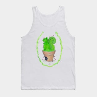 Green Squirrel Tank Top